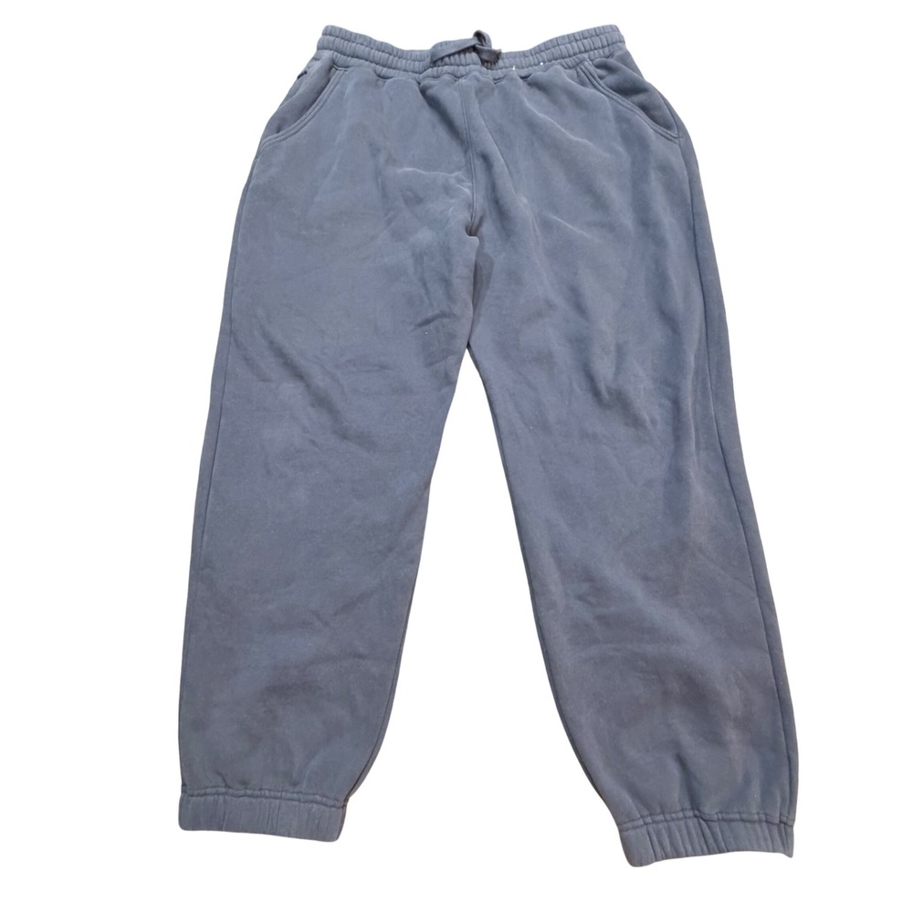 Hollister Women XL Blue‎ Jogger Sweatpants Relaxed Fit Zip Pocket Drawstring
